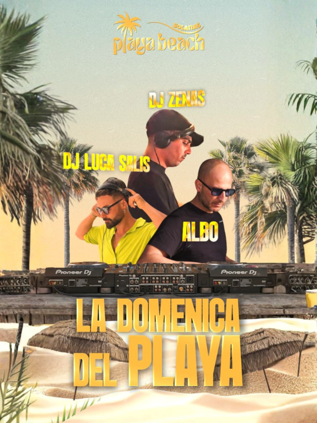 DJ set al tramonto al Playa Beach Solanas